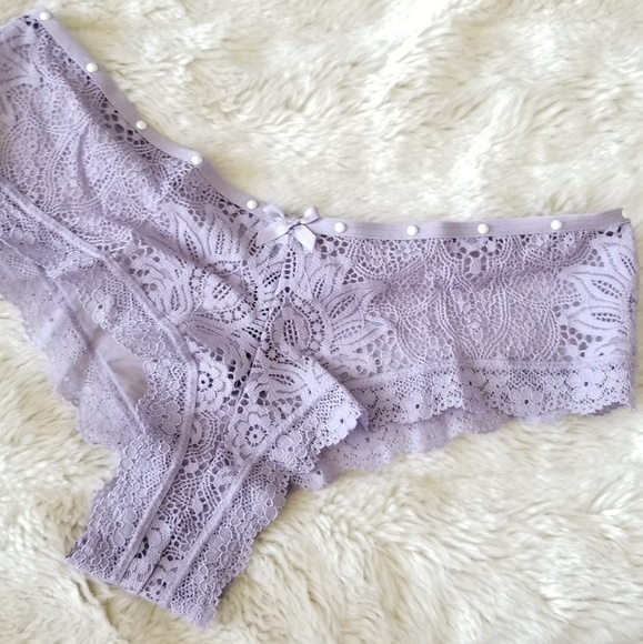 🍒NWOT🍒 VS PEARL EMBELLISHED UNLINED BRA + PANTY - Picture 8 of 8